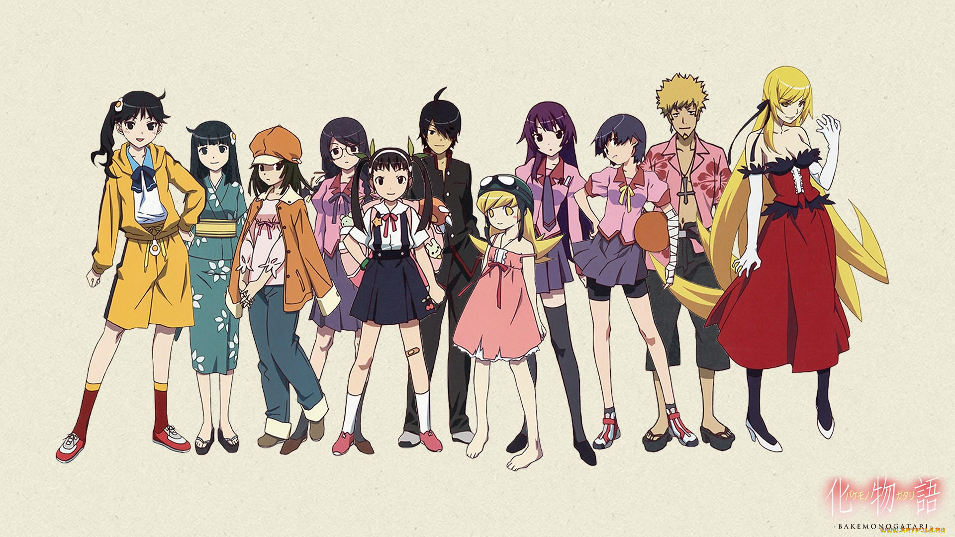 Bakemonogatari characters